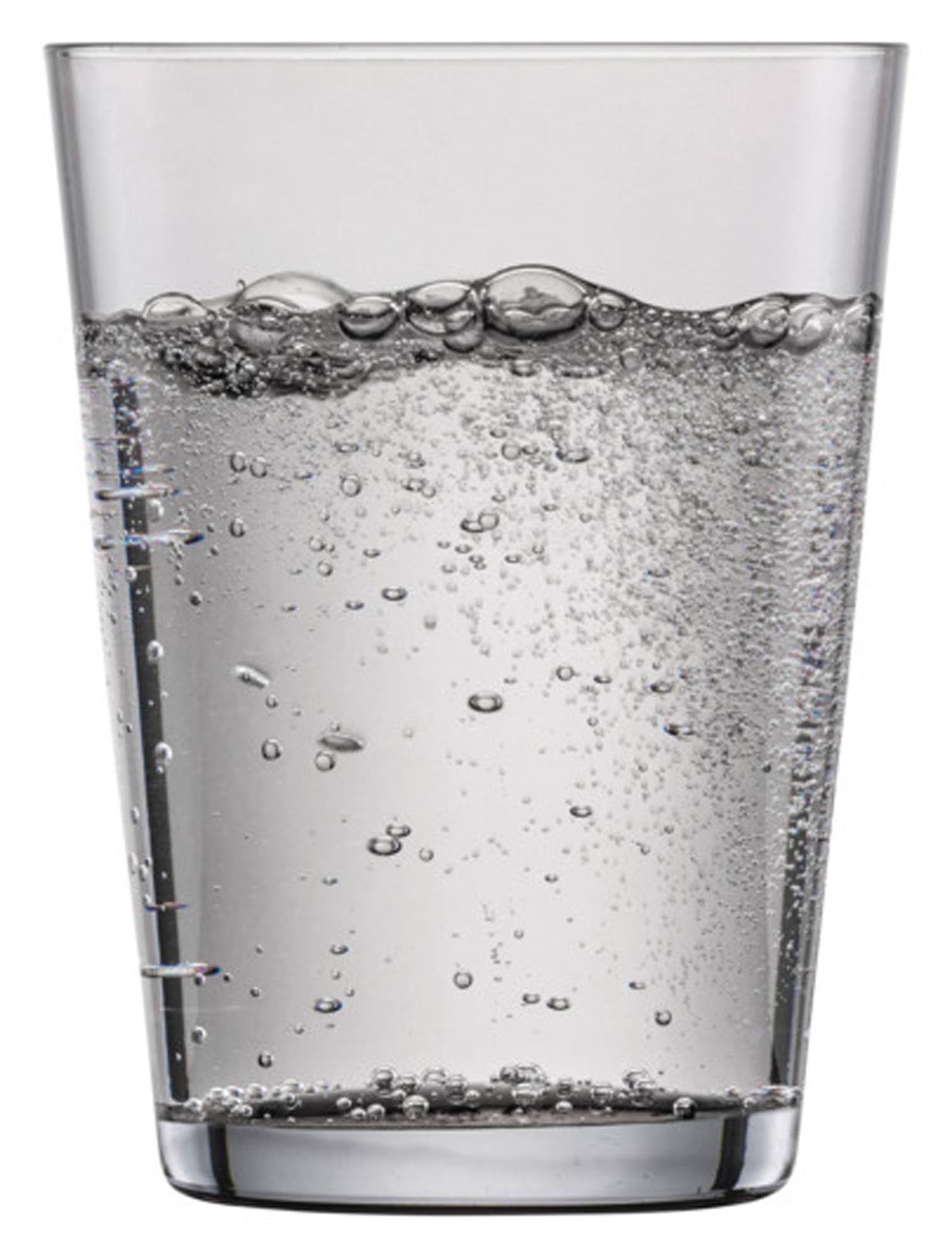Elegante Wassergläser von ZWIESEL GLAS in Graphitgrau, Set aus 4 Stück, ideal für stilvolle Tischdekoration und Genuss.