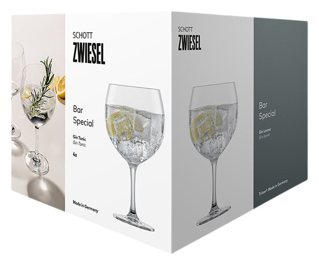 Elegante SCHOTT ZWIESEL Gin Tonic Gläser, 4er-Set, ideal für Cocktails, hochwertiges Design, langlebig und spülmaschinenfest.