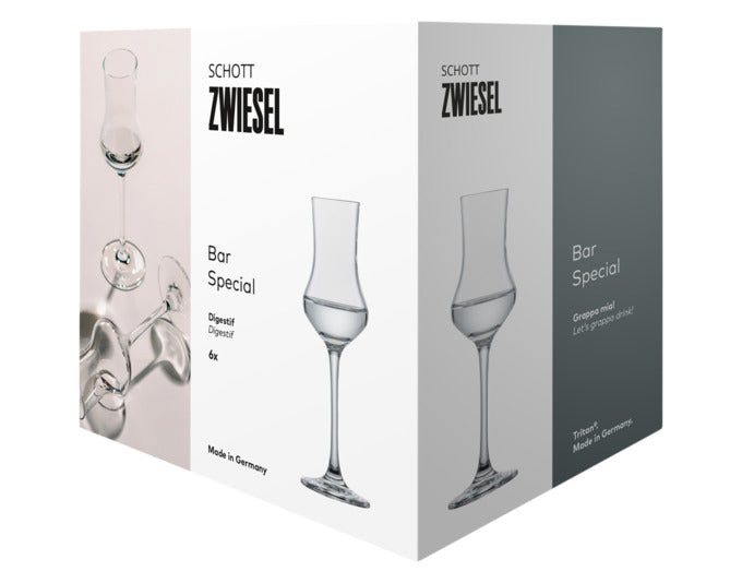 Elegante SCHOTT ZWIESEL Grappagläser Classico 155, 6er-Set, ideal für Grappa, hochwertiges Design, langlebig und spülmaschinenfest.