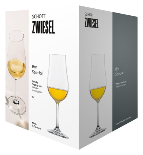 Elegante SCHOTT ZWIESEL Whiskygläser aus der Bar Special Serie, 17 cl, 4er-Set, ideal für Whiskygenuss, robust und stilvoll.