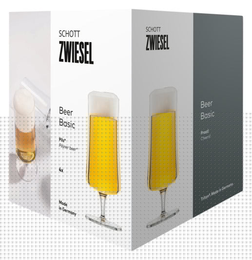 Elegante SCHOTT ZWIESEL Biergläser Beer Basic Pils, 0.3 l, 4er-Set, ideal für Pilsgenuss, robust und stilvoll, perfekte Glasqualität.