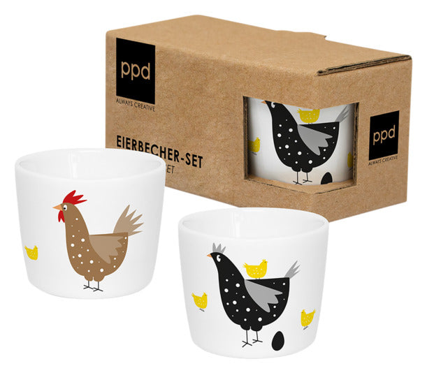 Eierbecher Breakfast Club GB 2 Stück in  präsentiert im Onlineshop von KAQTU Design AG. Eierbecher ist von PPD
