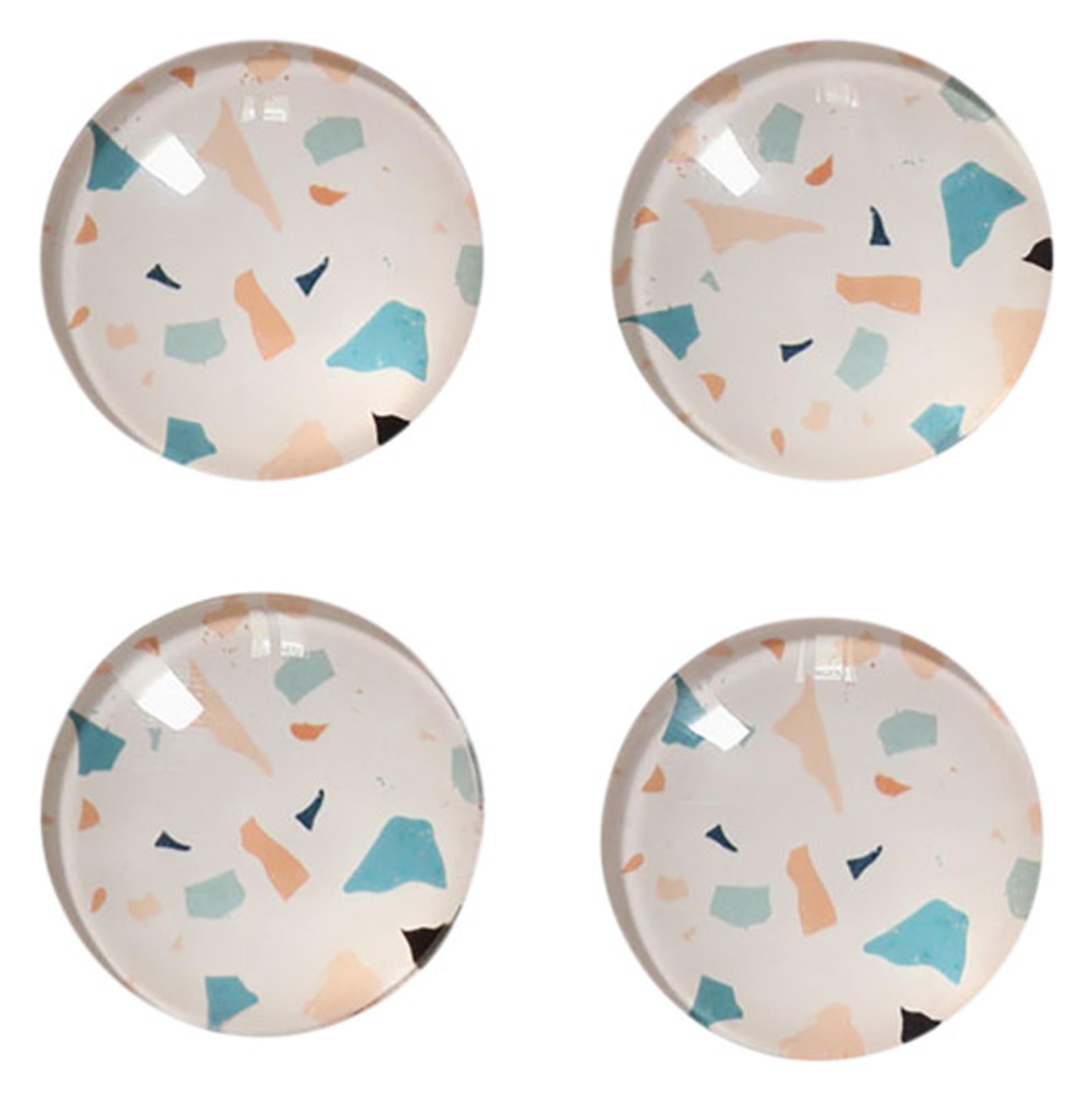 Entdecken Sie das ZELLER Magnet-Set Terrazzo (4 Stück) – stilvolle Magnete für Büroorganisation, ideal für Notizen und Fotos. Hochwertig und modern!