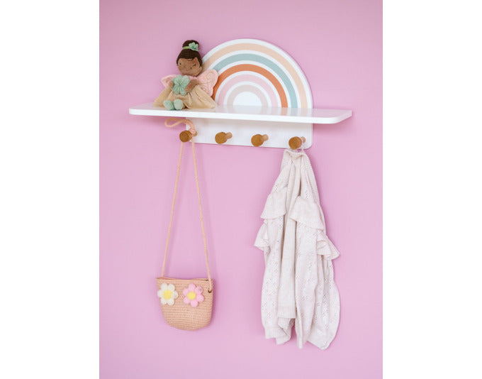 Zeller door hook strip Rainbow beige 30x8x33 cm
