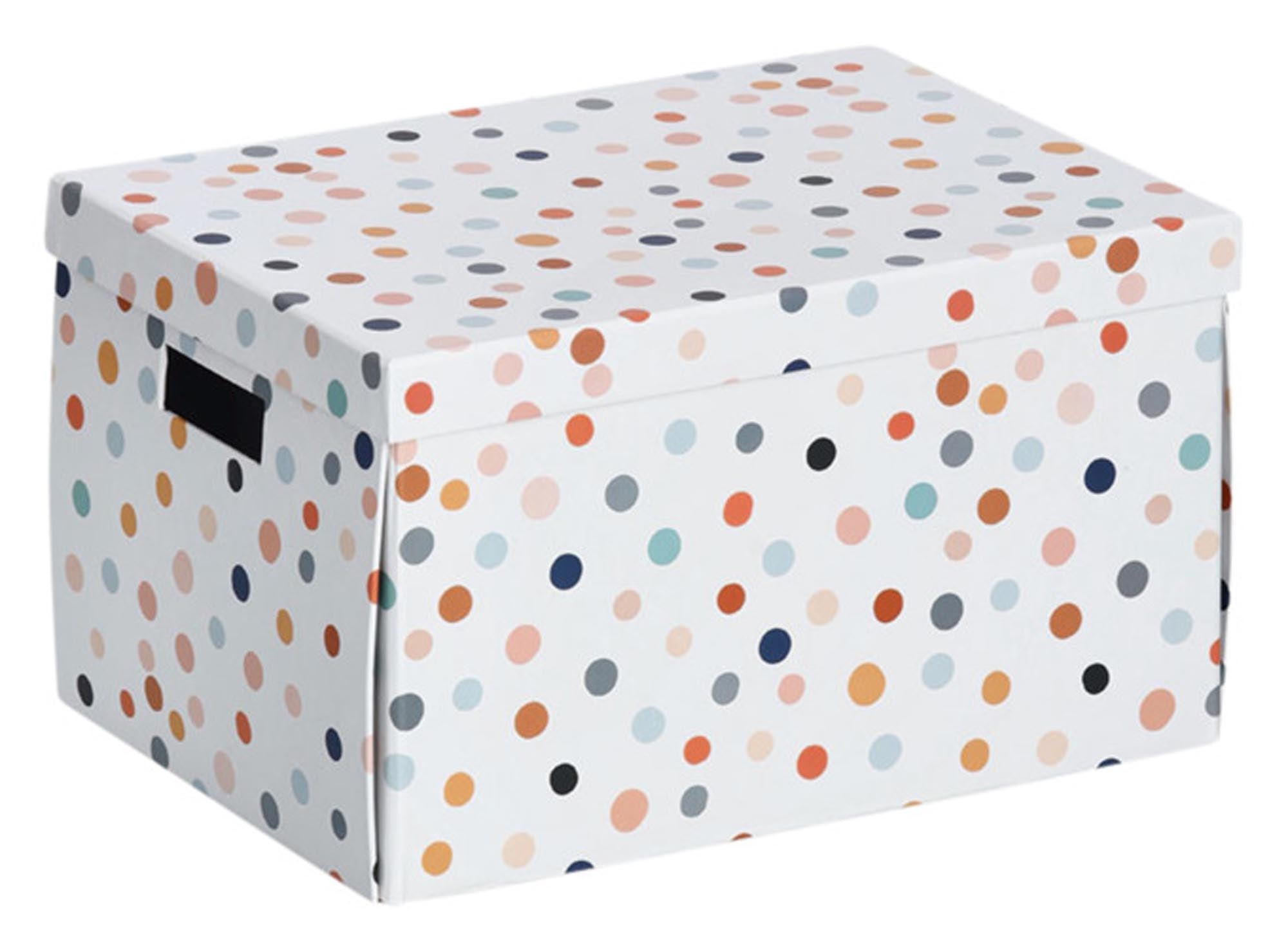 ZELLER Aufbewahrungsbox Dots 25x35x20 cm