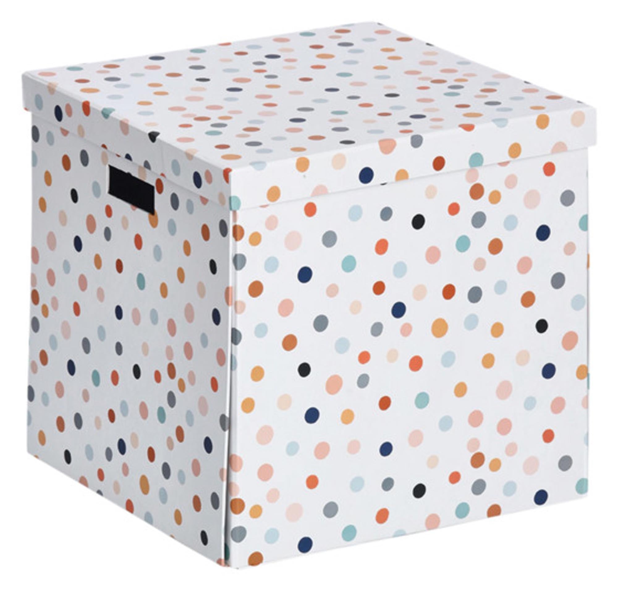 ZELLER Aufbewahrungsbox Dots 33.5x33x32 cm