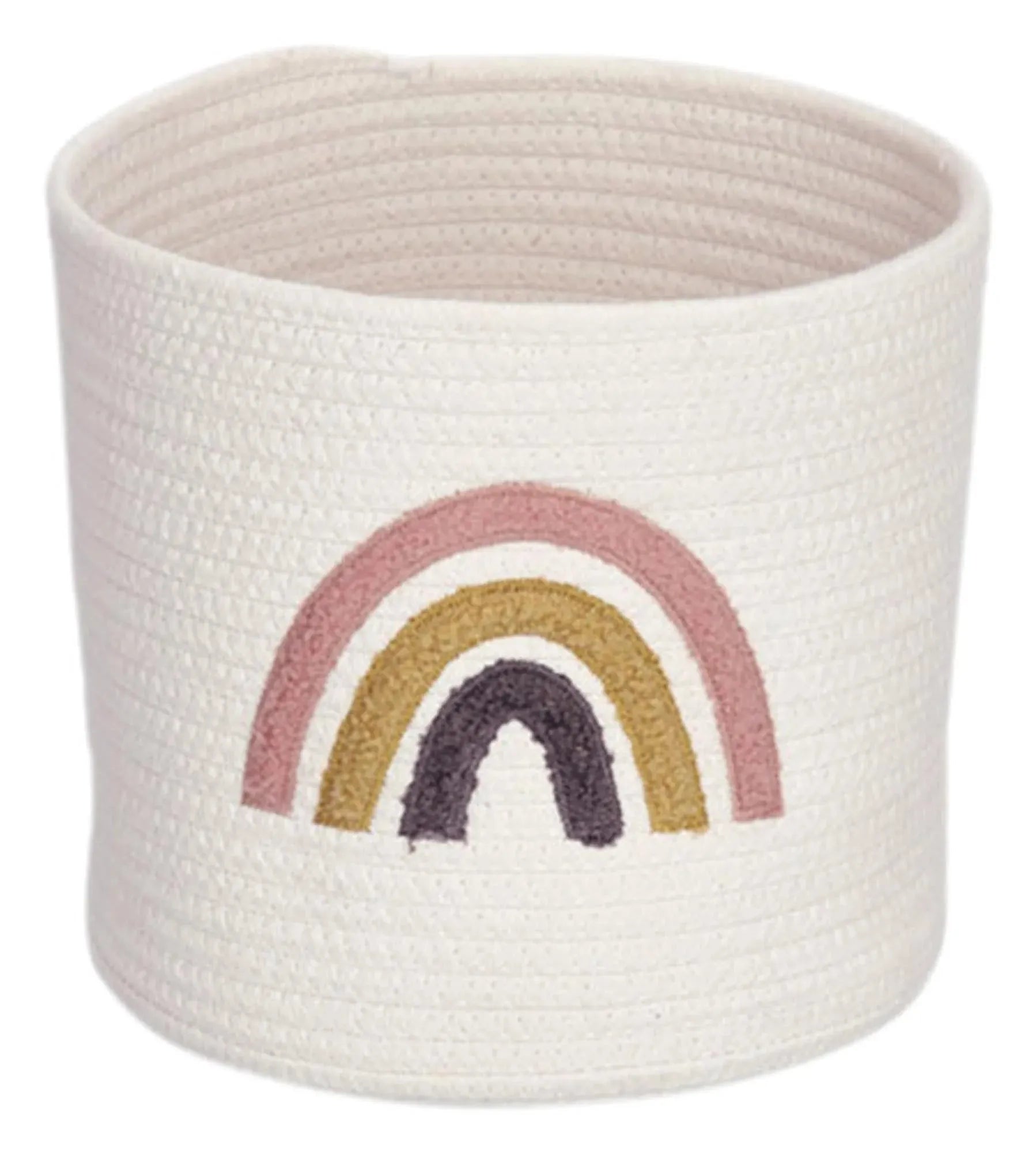Stilvoller Aufbewahrungskorb Rainbow von ZELLER PRESENT, 25x22 cm, langlebig, farbenfroh, ideal für Kinderzimmer & Wohnzimmer.