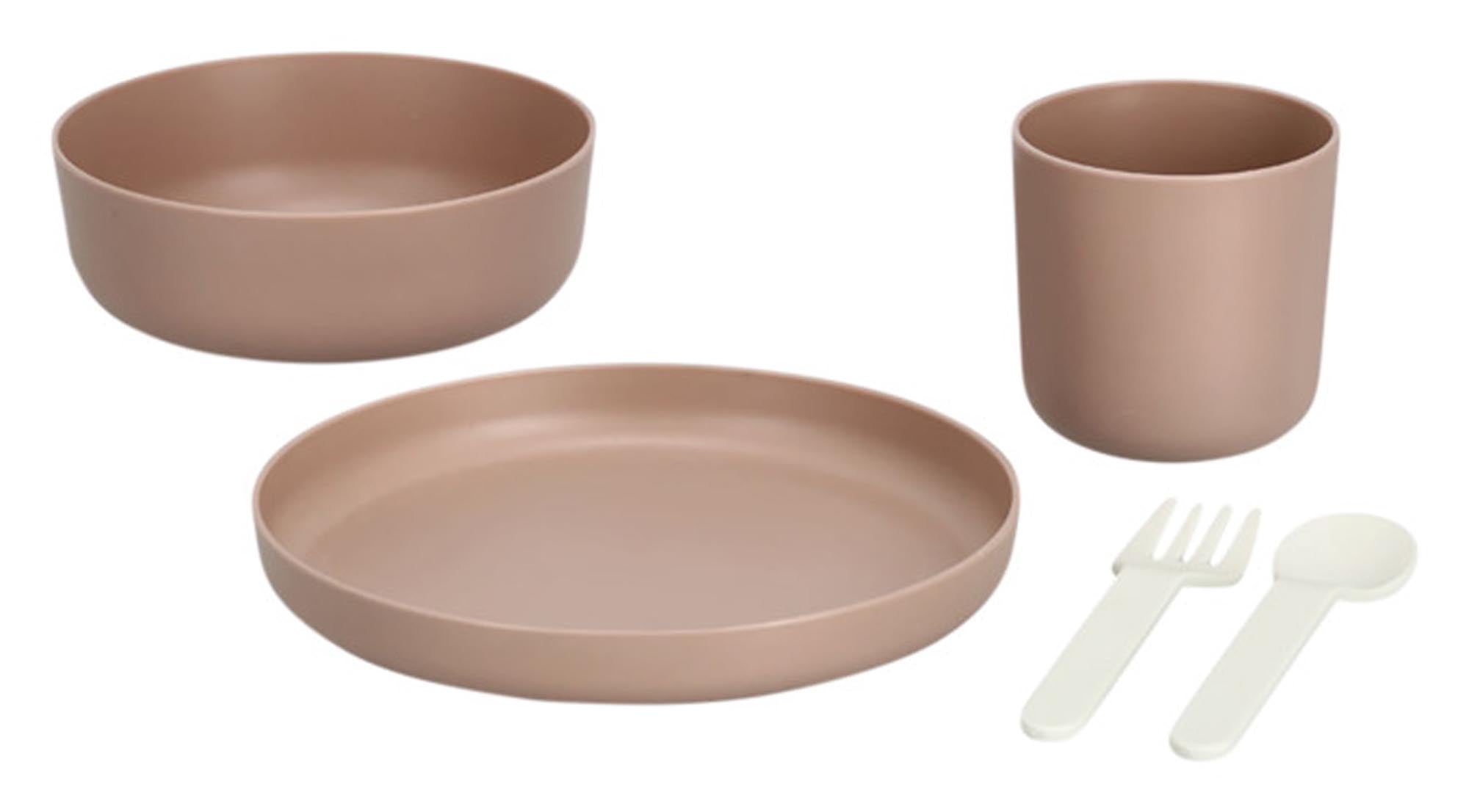 ZELLER Kinder-Geschirr-Set 5-teilig rosé in  präsentiert im Onlineshop von KAQTU Design AG. Geschirr Kids ist von ZELLER PRESENT