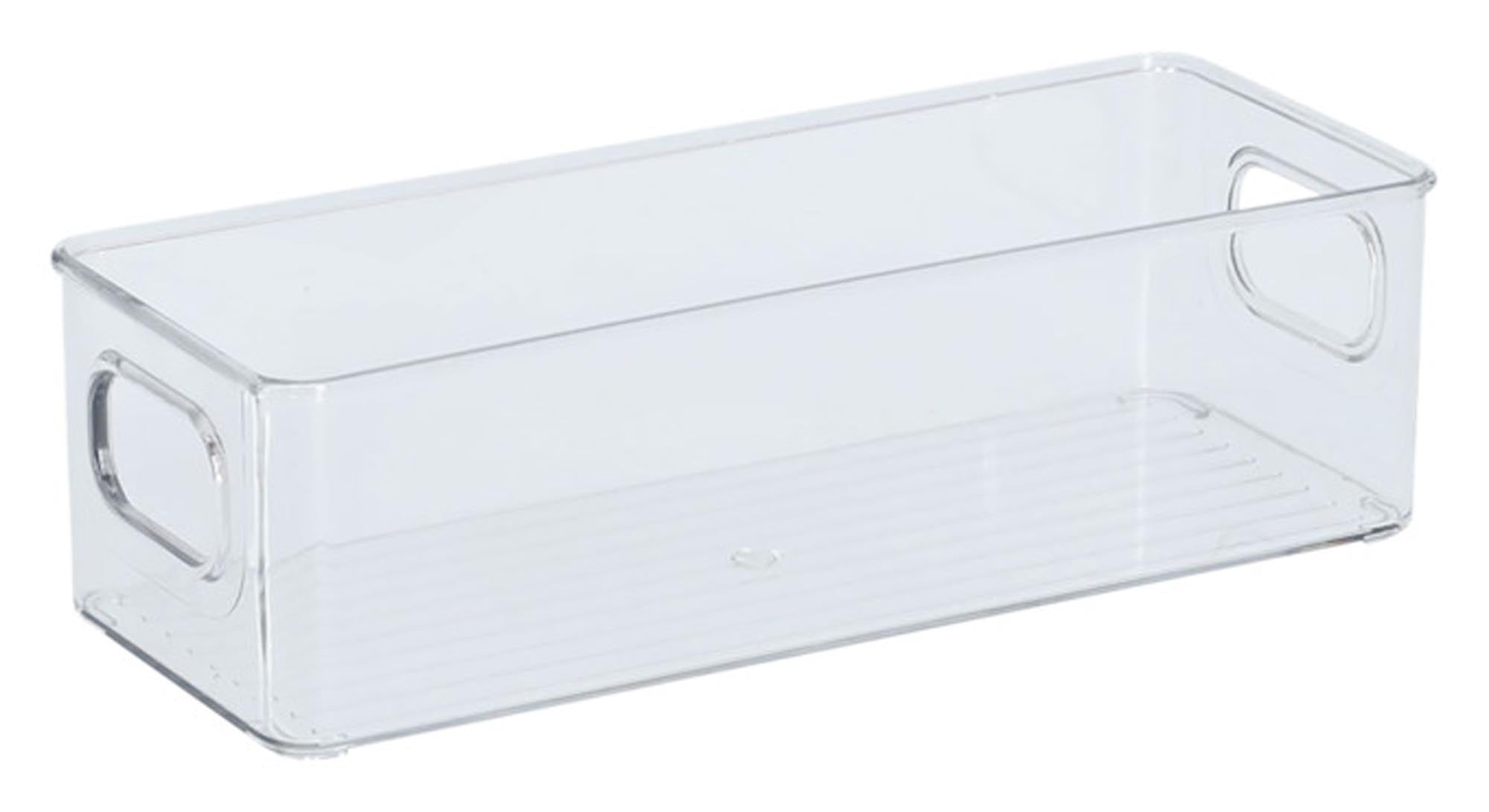 ZELLER Aufbewahrungsbox transparent 25.5x9.5x7.6 cm