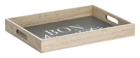 ZELLER plateau <tc>Bon</tc> Appetit anthracite 40x30x5 cm