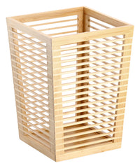 ZELLER Papierkorb Bambus 23.5x23.5x33 cm