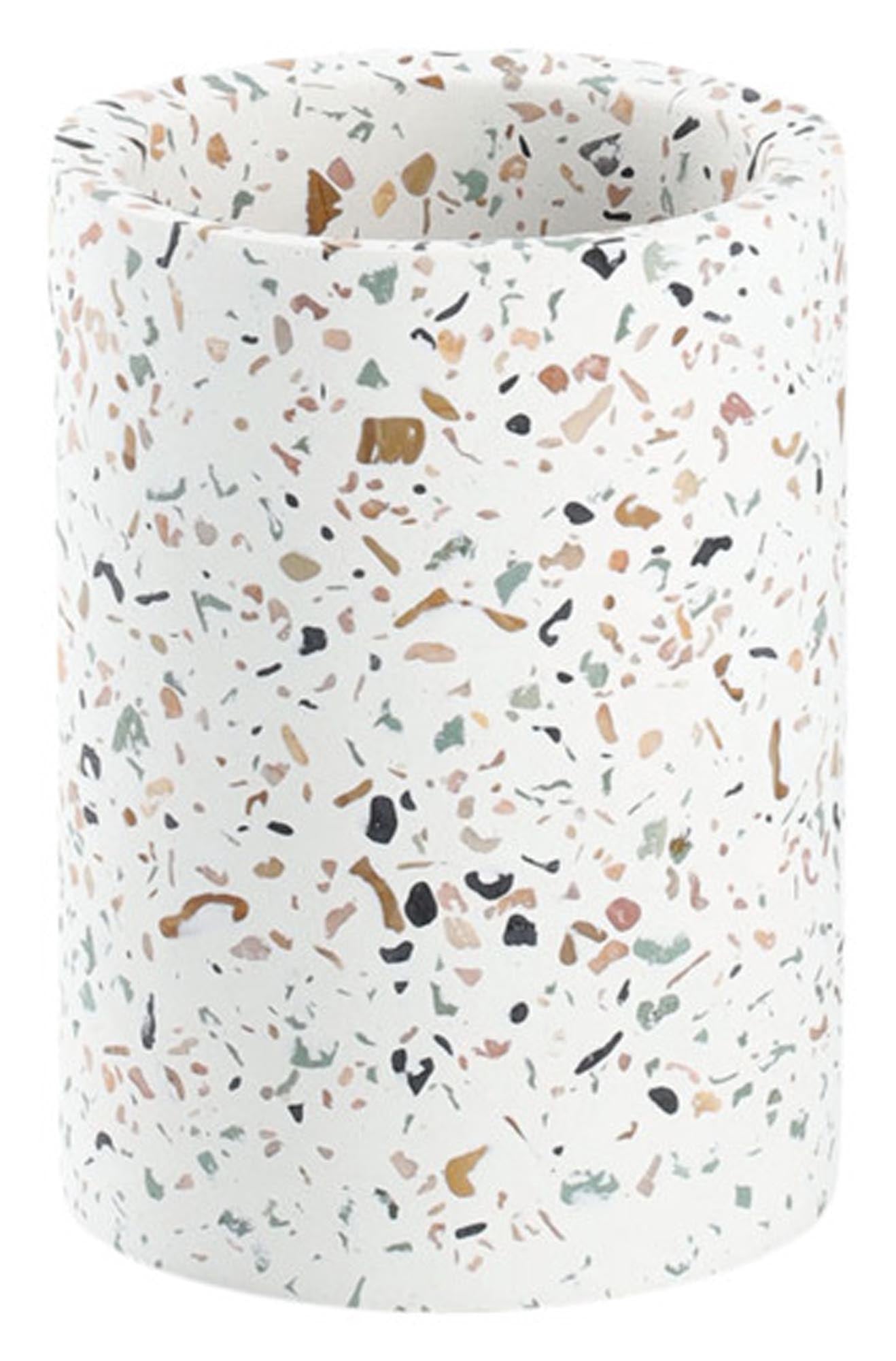 Zeller toothbrush cup terrazzo Ø 8.2x11 cm