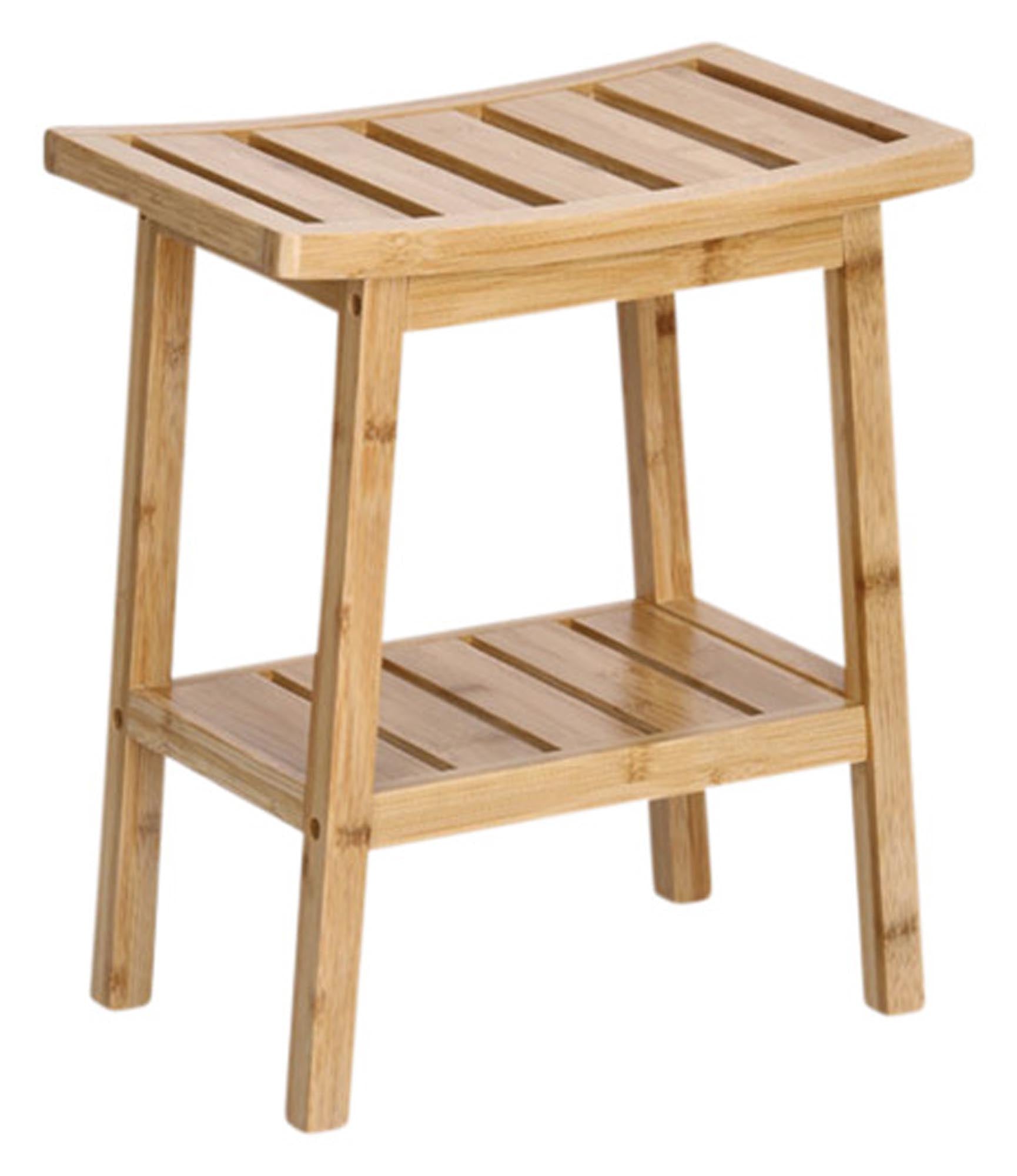Zeller stools with bamboo 40x25x46 cm
