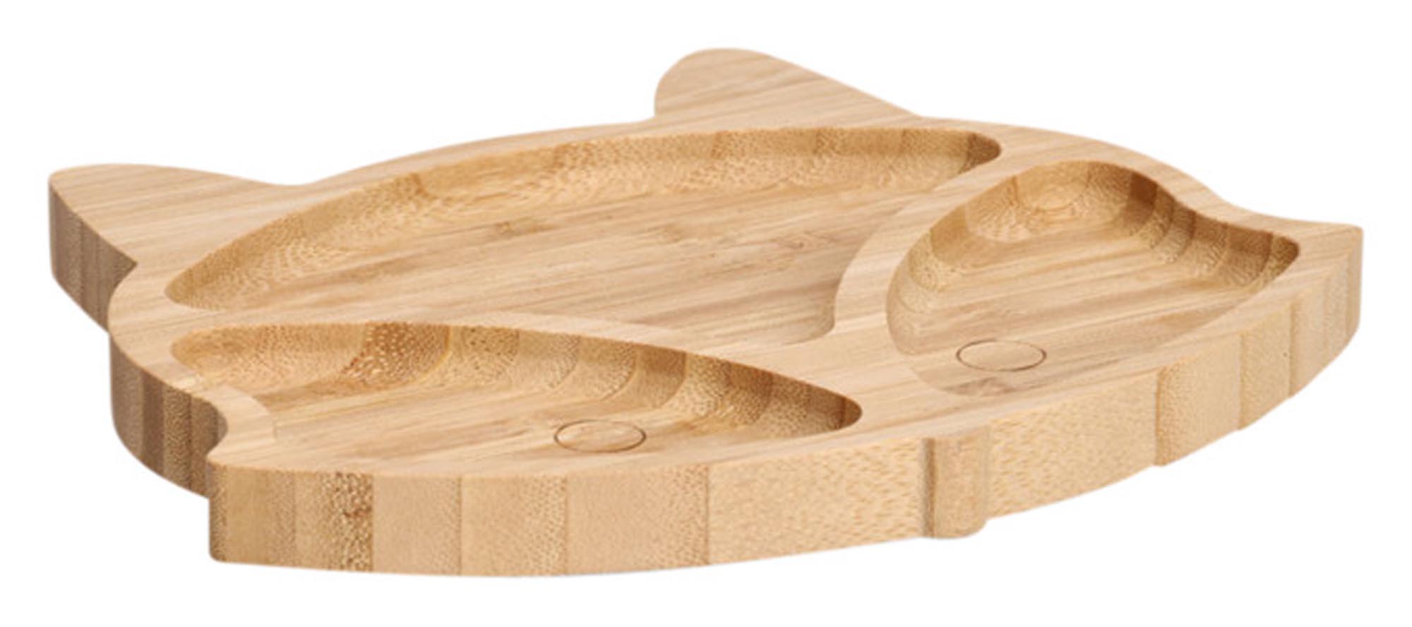 Plaque de collation Zeller Fox Bamboo 23x19.5x1,8 cm