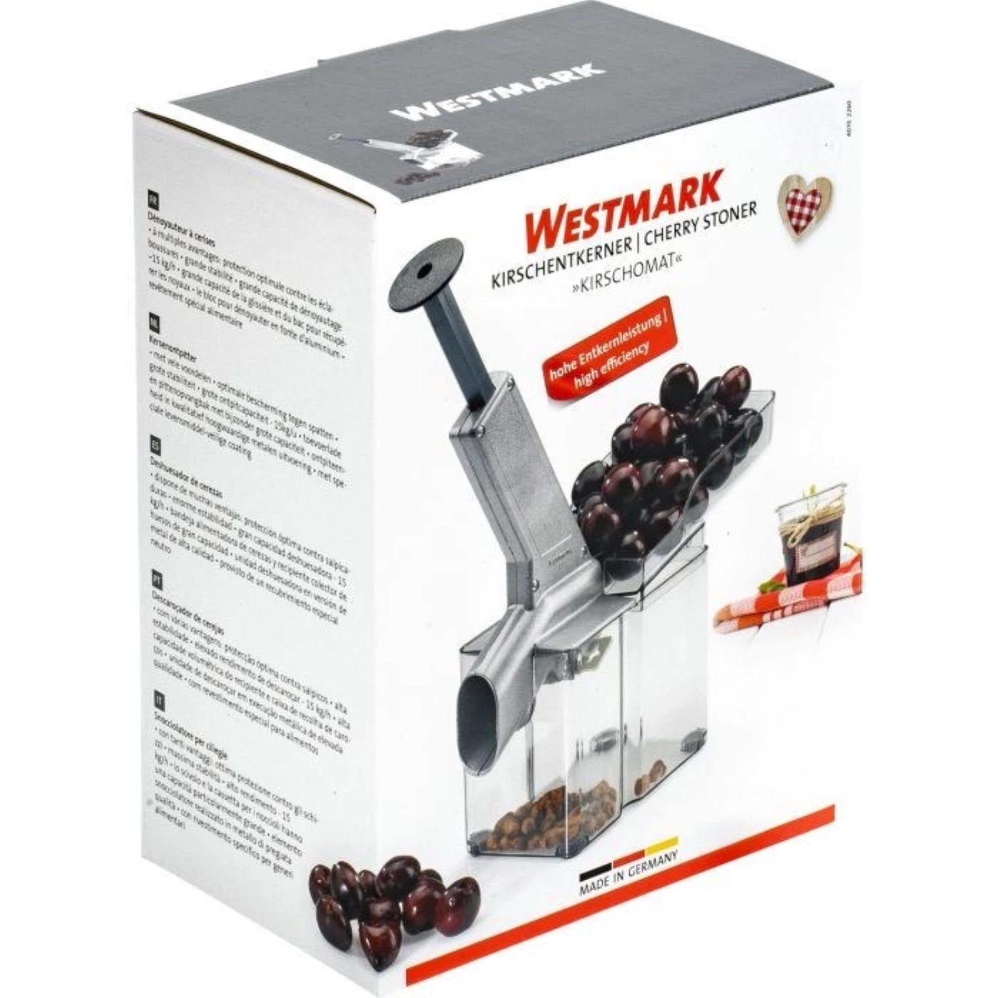Westmark Kirschomat: Praktischer Kirschenentkerner, Maße 35x25.5x10cm, ideal für schnelles und müheloses Entkernen von Kirschen.