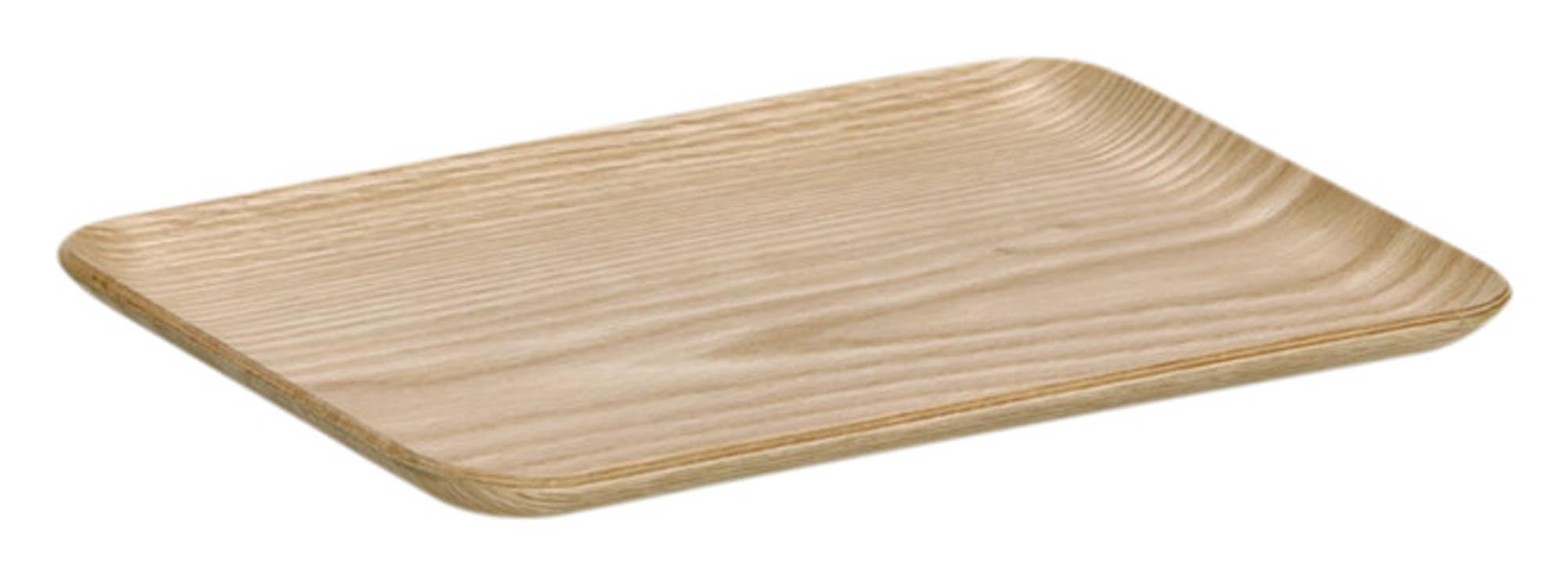 ZELLER Serviertablett Holz/Eichenfurnier 27x20x1.5 cm in  präsentiert im Onlineshop von KAQTU Design AG. Tablett ist von ZELLER PRESENT