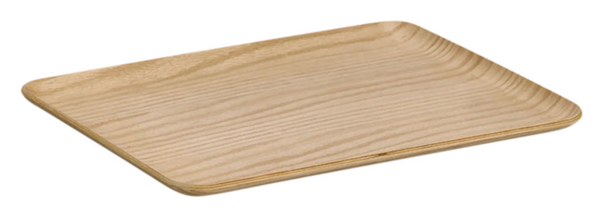 ZELLER Serviertablett Holz/Eichenfurnier 36x28x1.5 cm in  präsentiert im Onlineshop von KAQTU Design AG. Tablett ist von ZELLER PRESENT