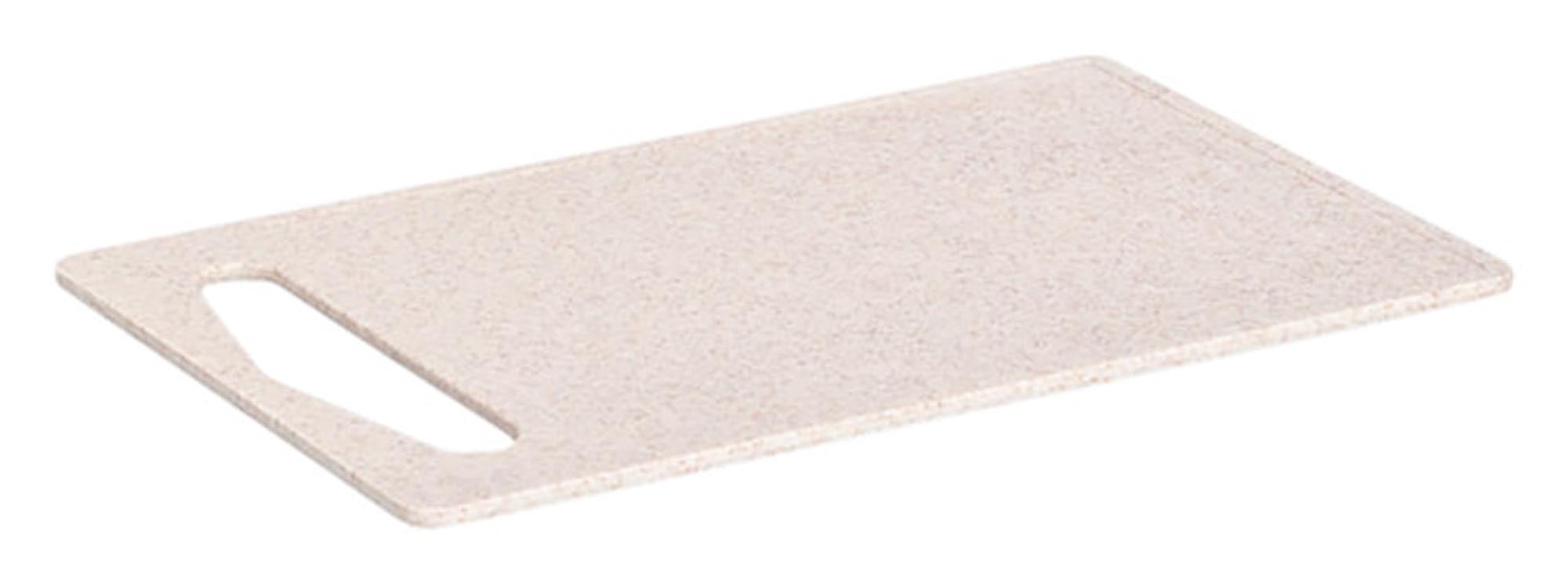 Nachhaltiges Schneidbrett aus Kunststoff/Weizenstroh, 25.5x16.2x0.4 cm, beige, umweltfreundlich, pflegeleicht, stilvoll.