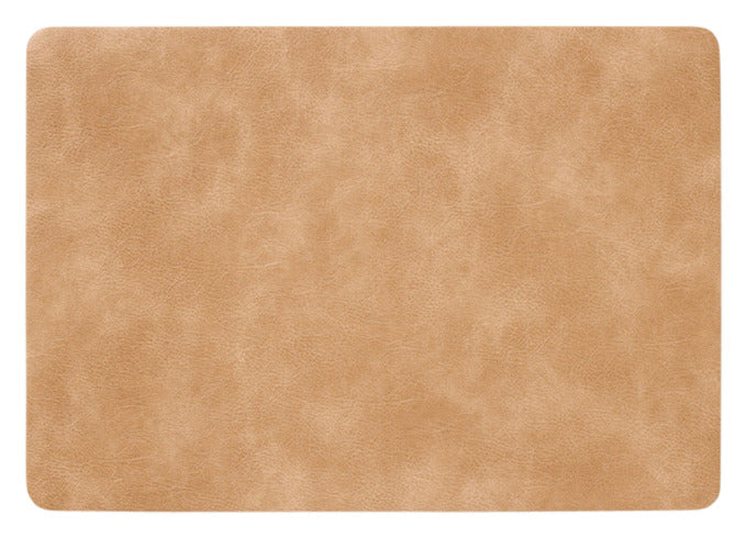 ZELLER Tischset Kunstleder hellbraun 42.5x30 cm in  präsentiert im Onlineshop von KAQTU Design AG. Tischset ist von ZELLER PRESENT