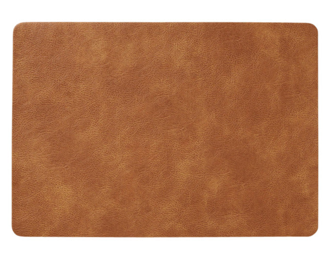 ZELLER Tischset Kunstleder cognac 42.5x30 cm in  präsentiert im Onlineshop von KAQTU Design AG. Tischset ist von ZELLER PRESENT