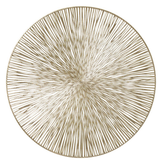 ZELLER Tischset PVC gold ø 38 cm in  präsentiert im Onlineshop von KAQTU Design AG. Tischset ist von ZELLER PRESENT