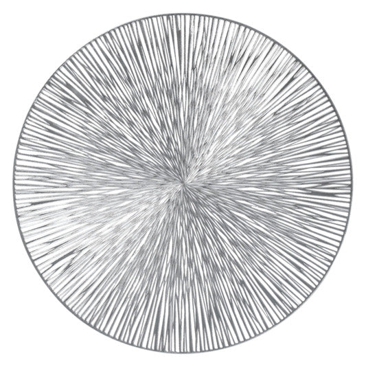 ZELLER Tischset PVC silber ø 38 cm in  präsentiert im Onlineshop von KAQTU Design AG. Tischset ist von ZELLER PRESENT