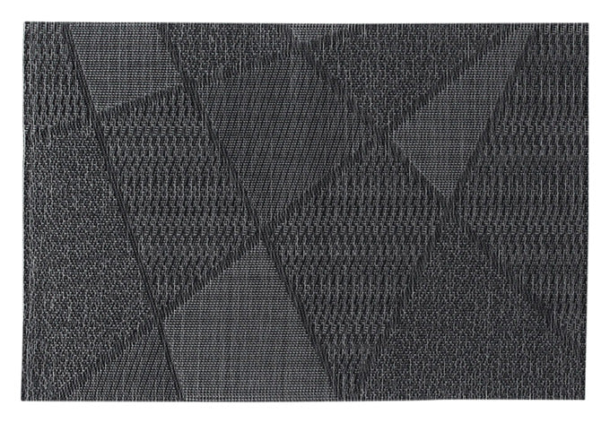 ZELLER Tischset Struktur grafisch anthrazit 45x30 cm in  präsentiert im Onlineshop von KAQTU Design AG. Tischset ist von ZELLER PRESENT