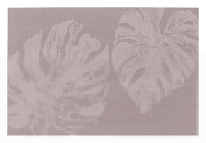 ZELLER Tischset Monstera Blatt pflaume 45x30 cm in  präsentiert im Onlineshop von KAQTU Design AG. Tischset ist von ZELLER PRESENT