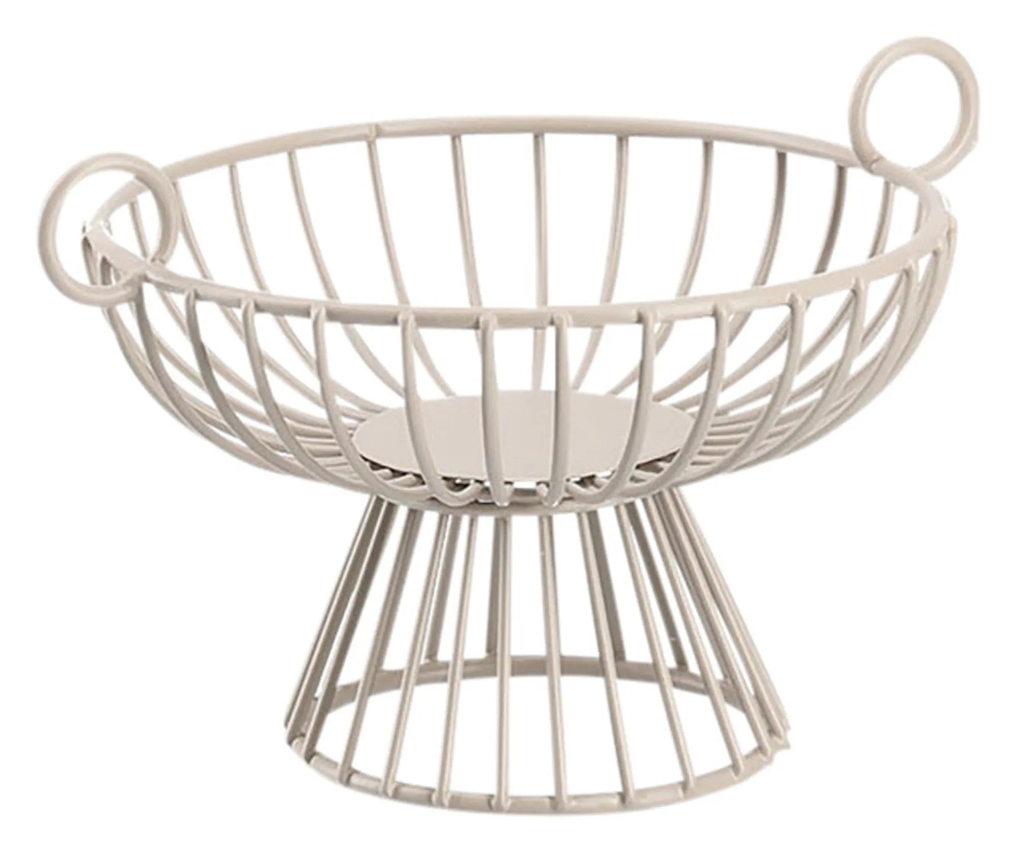 Eleganter Metall-Fruchtkorb von ZELLER PRESENT, 24.5x20x15 cm, für stilvolle Obstpräsentation und optimale Luftzirkulation.