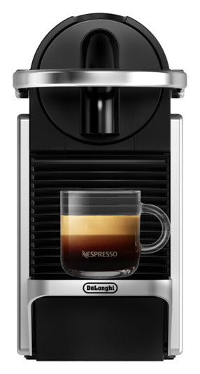 Nespresso Kaffeemaschine Pixie in Silver präsentiert im Onlineshop von KAQTU Design AG. Küchengerät ist von DELONGHI
