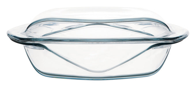 Kasserolle mit Deckel Glas 31x25x10 cm in  präsentiert im Onlineshop von KAQTU Design AG. Küchenhelfer ist von CHEF TABLE