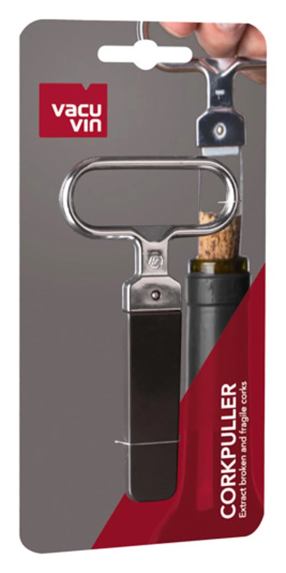Der VACUVIN Corc Puller: Innovativer Klingenkorkenzieher für müheloses Öffnen, langlebig, ergonomisch, ideal für Weinliebhaber.