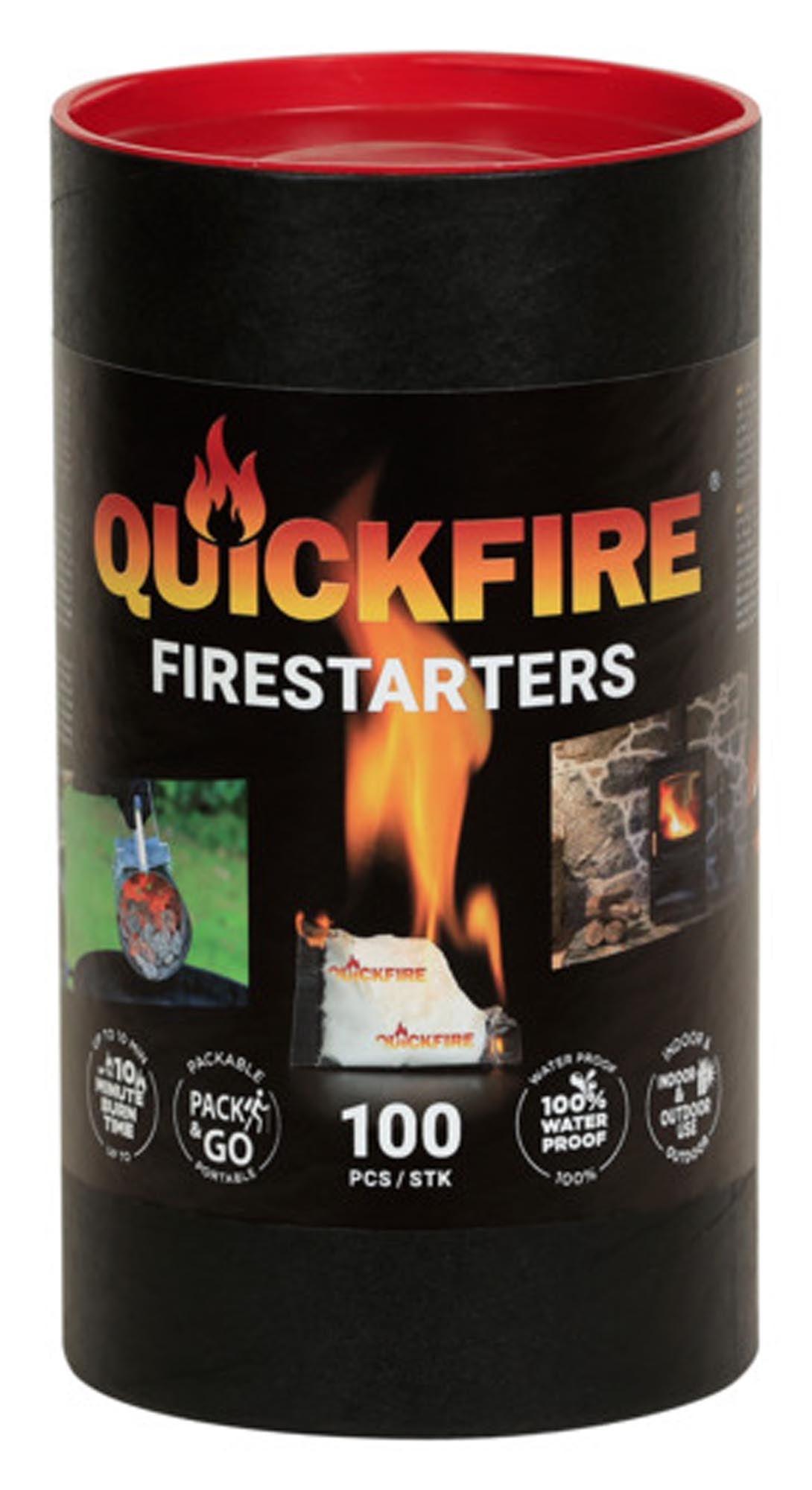 QUICKFIRE Feueranzünder 100 Zündbeutel à ca. 7g für Kamin Ofen und Grill in  präsentiert im Onlineshop von KAQTU Design AG. Grillzubehör ist von QUICKFIRE