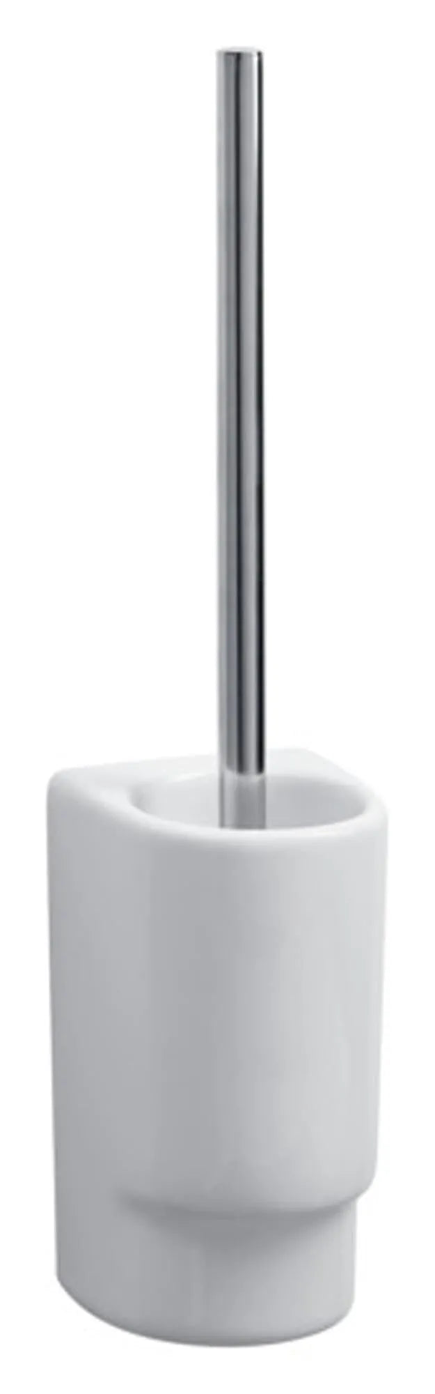 Elegante WC-Bürstengarnitur von DIAQUA, 17 cm, aus rostfreiem Edelstahl, platzsparende Wandmontage, ideal für kleine Bäder.