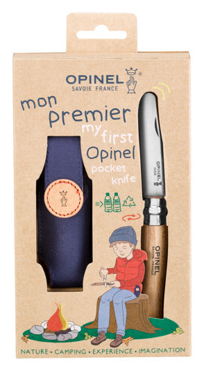 OPINEL Messer Nr. 7 Etui Box Junior Mein erstes Opinel 8 cm in  präsentiert im Onlineshop von KAQTU Design AG. Küchenmesser ist von OPINEL