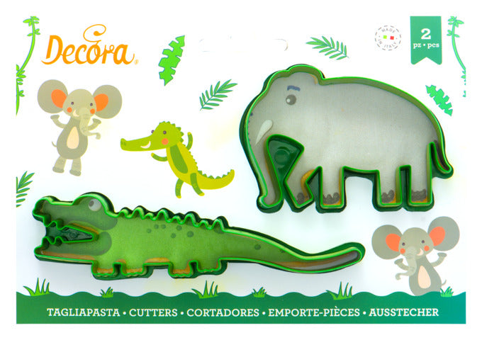 Ausstecher 2er Krokodil & Elefant in  präsentiert im Onlineshop von KAQTU Design AG. Ausstecher ist von DECORA