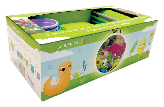 GARDENICO KIDS Kinder-Pflanzset gross mit Blumentöpfen in  präsentiert im Onlineshop von KAQTU Design AG. Gartenpflege ist von GARDENICO