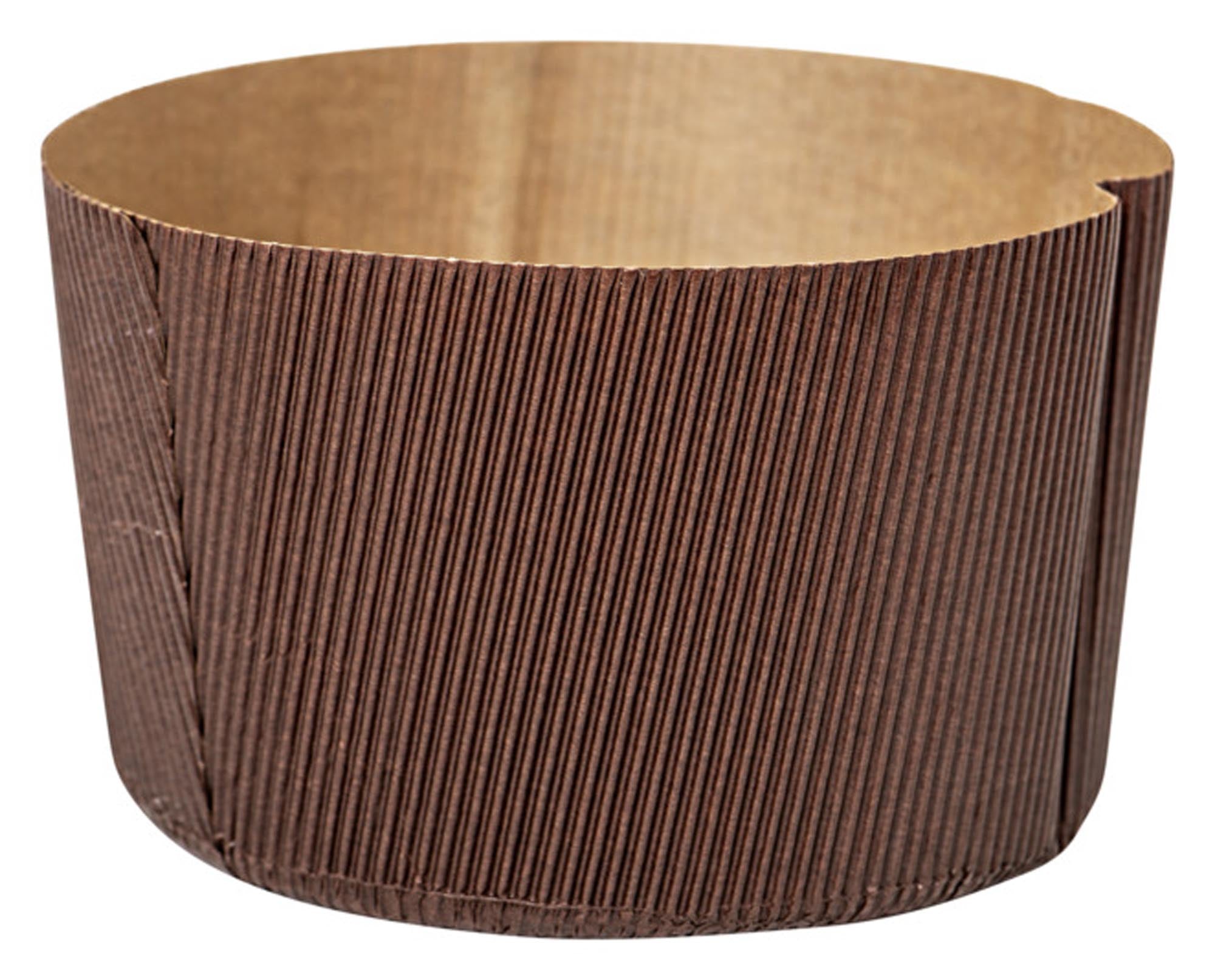 <tc>DECORA</tc> Panettone brioche molds 5 pieces 500 g cellulose paper natural 200°C ø 13x9.5 cm