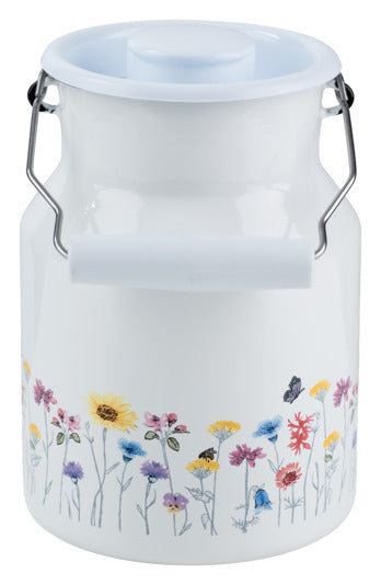 Milchkanne mit Deckel Flora 1.5 l ø 13x18.5 cm in  präsentiert im Onlineshop von KAQTU Design AG. Küchenhelfer ist von RIESS
