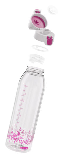 Die SIGG Trinkflasche Total Clear One MyPlanet berry 1.5 l ist nachhaltig, BPA-frei und ideal für unterwegs. Perfekt für aktive Menschen.