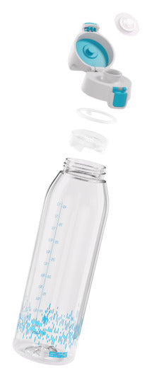 Die SIGG Trinkflasche Total Clear One MyPlanet 1.5L in Aqua ist nachhaltig, BPA-frei und ideal für unterwegs oder beim Sport.