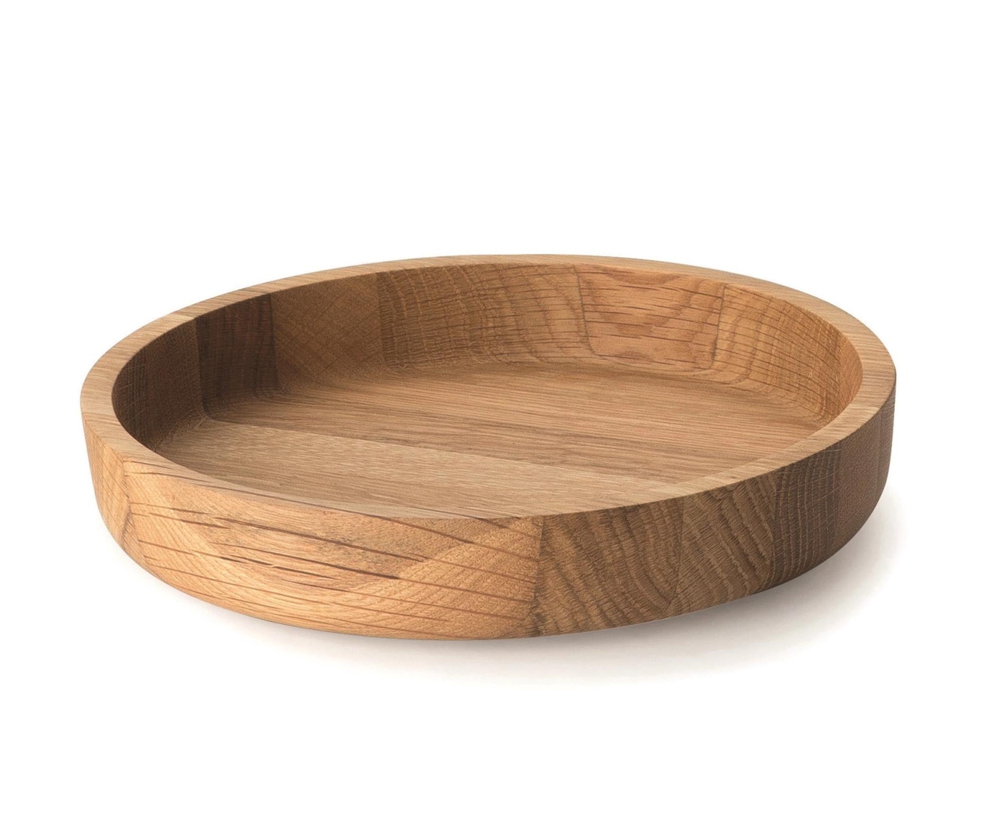 Oak bowl, 25x4.8 cm
