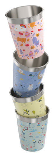 SIGG Kids Cup Daydream 4 Stück assortiert 0.35 l in  präsentiert im Onlineshop von KAQTU Design AG. Glas ist von SIGG
