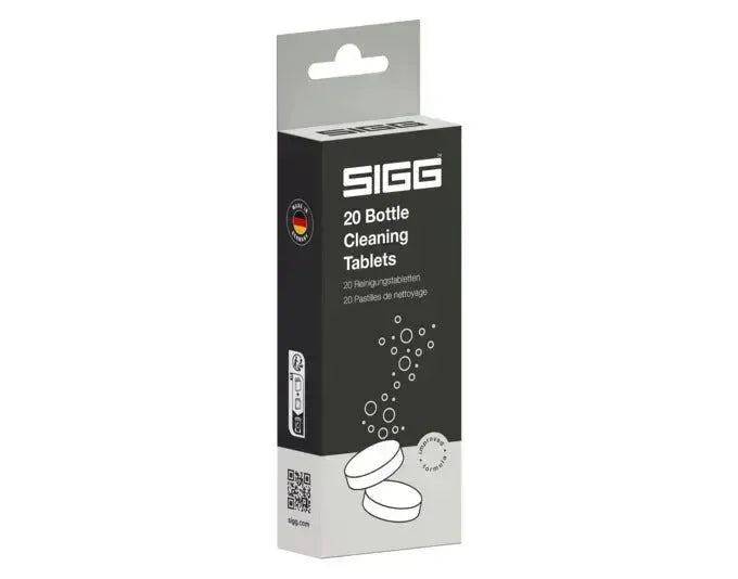 Effektive Reinigungstabletten für SIGG-Flaschen. Entfernt Rückstände und Gerüche. Praktisch und einfach in der Anwendung.