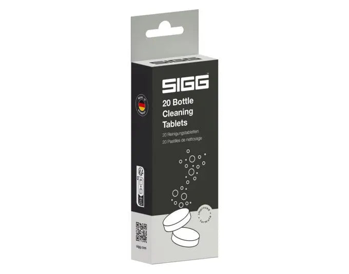 Effektive Reinigungstabletten für SIGG-Flaschen. Entfernt Rückstände und Gerüche. Praktisch und einfach in der Anwendung.
