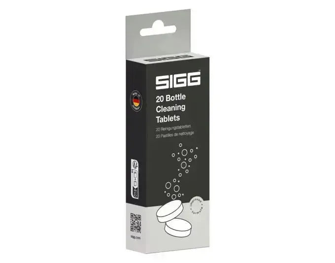 Effektive Reinigungstabletten für SIGG-Flaschen. Entfernt Rückstände und Gerüche. Praktisch und einfach in der Anwendung.
