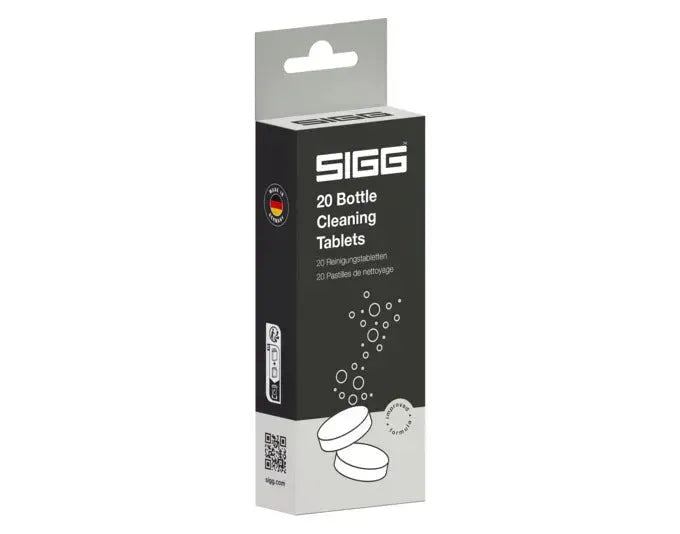 Effektive Reinigungstabletten für SIGG-Flaschen. Entfernt Rückstände und Gerüche. Praktisch und einfach in der Anwendung.