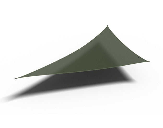 PLATINUM SUN & SHADE Sonnensegel Coolfit Triangle olive 500x500x710 cm in  präsentiert im Onlineshop von KAQTU Design AG. Sonnenschirm ist von PLATINUM SUN & SHADE
