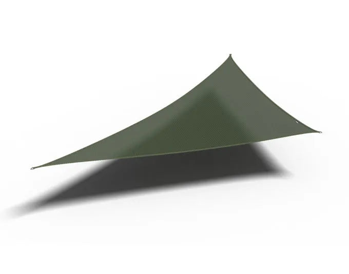 PLATINUM SUN & SHADE Sonnensegel Coolfit Triangle olive 500x500x710 cm in  präsentiert im Onlineshop von KAQTU Design AG. Sonnenschirm ist von PLATINUM SUN & SHADE