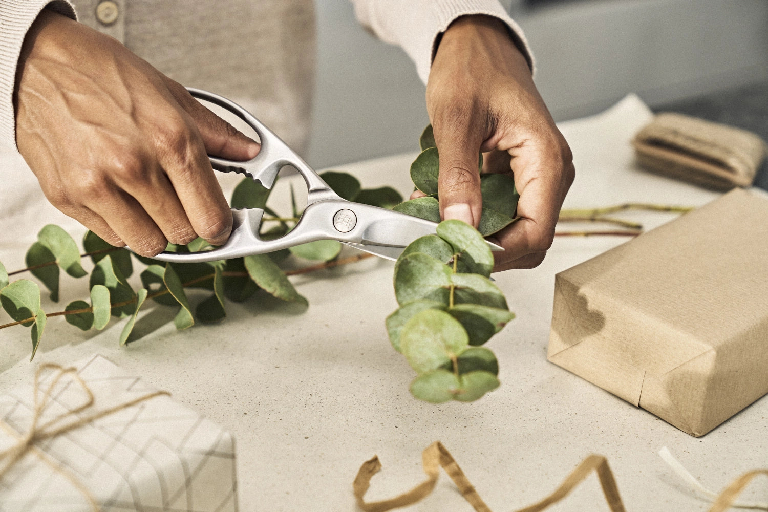 Twin Select multi -purpose scissors, steel matt, 200mm